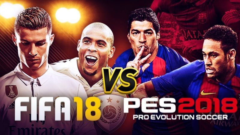 PES 2018 vs FIFA 18