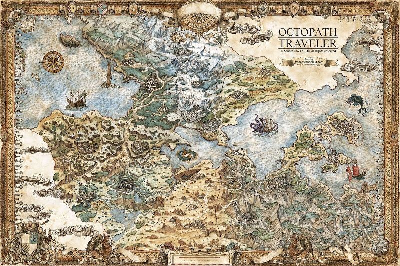 Octopath Traveler Mapa