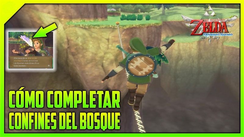 Atravesando el bosque profundo en Zelda: Skyward Sword mazmorra 1